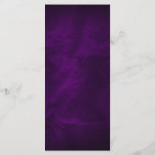 Elegantes Lila Silberhochzeitprogramm Programm (Rückseite)