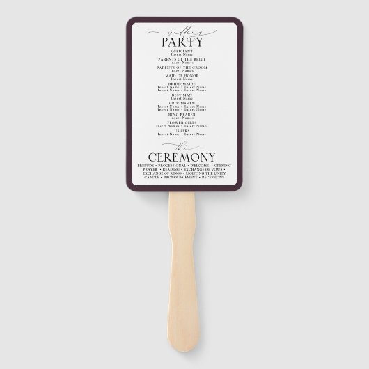 Elegantes Lila Sonnenblumenprogramm Fächer (Rückseite)