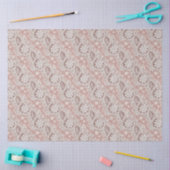 Elegantes lila Spitzenmuster  Seidenpapier (Basteln)
