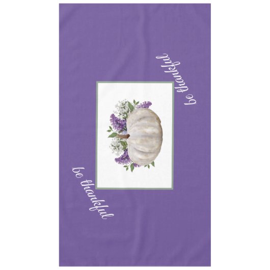 Elegantes Lila Tischtuch von White Pumpkin Tischdecke (Vorderseite)