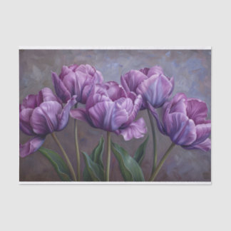 Elegantes Lila Tulips Seidenpapier