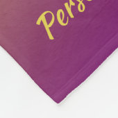 Elegantes Lila Tulips Wasserfarben Persönlich gest Fleecedecke (Ecke)