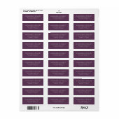 Elegantes, lila-typografisches (Vorne)