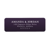 Elegantes lila typografisches Design (Vorne)