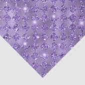 Elegantes, Lila, überprüftes Muster eines metallis Seidenpapier (Detail)