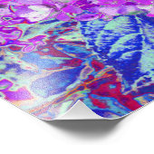 Elegantes Lila und blaues Limelight Hydrangea Fotodruck (Ecke)