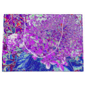 Elegantes Lila und blaues Limelight Hydrangea Große Geschenktüte (Vorderseite)