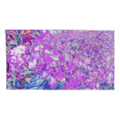 Elegantes Lila und blaues Limelight Hydrangea Kissenbezug (Rückseite-Rechts)