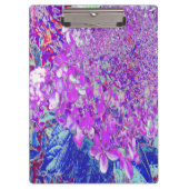Elegantes Lila und blaues Limelight Hydrangea Klemmbrett (Vorderseite)