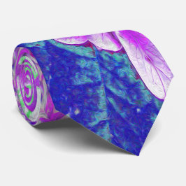 Elegantes Lila und blaues Limelight Hydrangea Krawatte