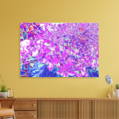 Elegantes Lila und blaues Limelight Hydrangea Leinwanddruck (Insitu (Wohnzimmer))