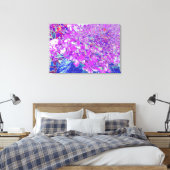 Elegantes Lila und blaues Limelight Hydrangea Leinwanddruck (Insitu (Schlafzimmer))