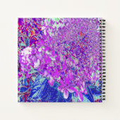 Elegantes Lila und blaues Limelight Hydrangea Notizblock (Rückseite)