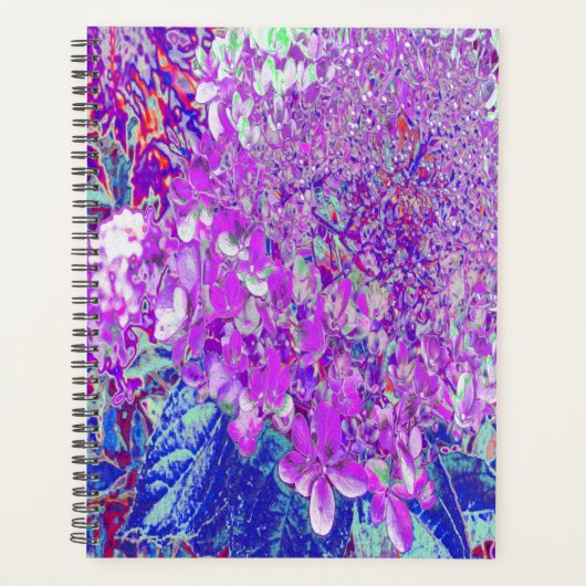 Elegantes Lila und blaues Limelight Hydrangea Planer (Vorderseite)