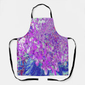 Elegantes Lila und blaues Limelight Hydrangea Schürze (Vorderseite)