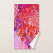 Elegantes Lila und Orange Limelight Hydrangea Badhandtuch Set (Handtuch)