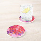 Elegantes Lila und Orange Limelight Hydrangea Getränkeuntersetzer (Seite)