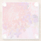 Elegantes Lila und Orange Limelight Hydrangea Glasuntersetzer (Rückseite)