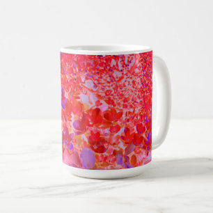 Elegantes Lila und Orange Limelight Hydrangea Kaffeetasse