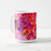 Elegantes Lila und Orange Limelight Hydrangea Kaffeetasse (Vorderseite Links)