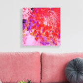 Elegantes Lila und Orange Limelight Hydrangea Leinwanddruck (Insitu (Wohnzimmer))