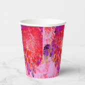 Elegantes Lila und Orange Limelight Hydrangea Pappbecher (Rechts)