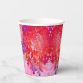 Elegantes Lila und Orange Limelight Hydrangea Pappbecher (Vorderseite)