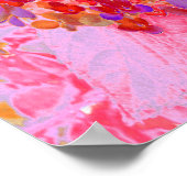 Elegantes Lila und Orange Limelight Hydrangea Poster (Ecke)