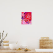 Elegantes Lila und Orange Limelight Hydrangea Poster (Küche)