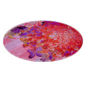 Elegantes Lila und Orange Limelight Hydrangea Schneidebrett (Ecke)