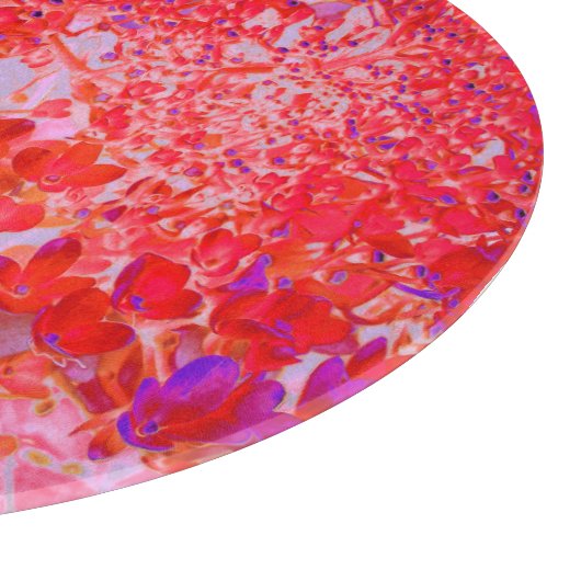 Elegantes Lila und Orange Limelight Hydrangea Schneidebrett (Ecke)