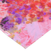 Elegantes Lila und Orange Limelight Hydrangea Tischdecke (Schrägansicht)