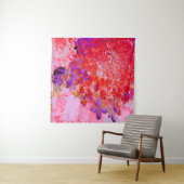 Elegantes Lila und Orange Limelight Hydrangea Wandteppich (Beispiel)