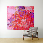 Elegantes Lila und Orange Limelight Hydrangea Wandteppich (Beispiel (Horizontal))