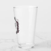 Elegantes Lila und Silver Gerahmtes Monogramm Glas (Links)