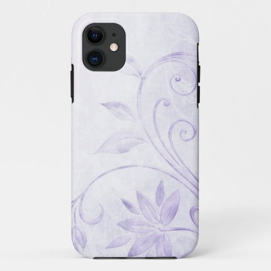 Elegantes Lila Vintag Case-Mate iPhone Hülle (Rückseite)