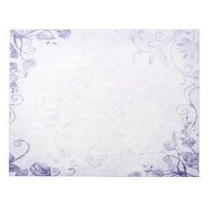 Elegantes Lila Vintag Notizblock