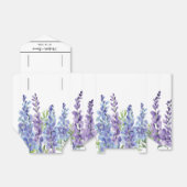 Elegantes Lila Violet Florals Gastgeschenk Hochzei Geschenkschachtel (Ungefaltet)