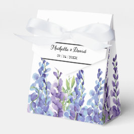 Elegantes Lila Violet Florals Gastgeschenk Hochzei Geschenkschachtel
