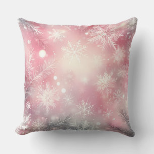 Elegantes lila Weihnachts-Wurfkissen  Kissen