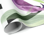 Elegantes Lila Wrapping-Papier für Calla-Blume Geschenkpapier (Rolleneckpunkt)