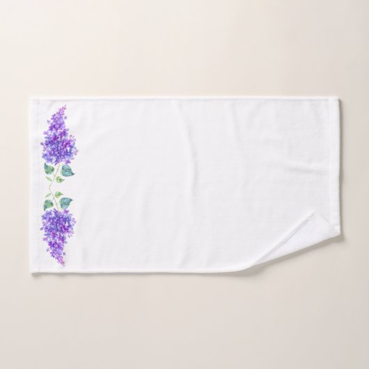 Elegantes Lilac Badetuch Set (Handtuch)