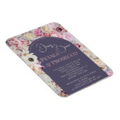 Elegantes Lilac Floral Arch Summer Brautparty Magnet (Rechte Seite)