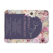 Elegantes Lilac Floral Arch Summer Brautparty Magnet (Horizontal)