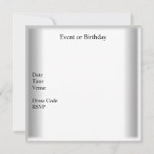 Elegantes Lilac Lila Gold White Event Party Einladung (Rückseite)