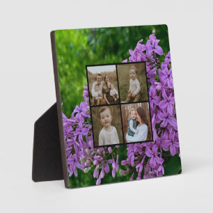 Elegantes Lilacs-Lavendel-Blumenbild Fotoplatte