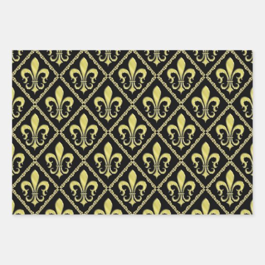 Elegantes Lilie Design Geschenkpapier Set (Vorderseite 3)