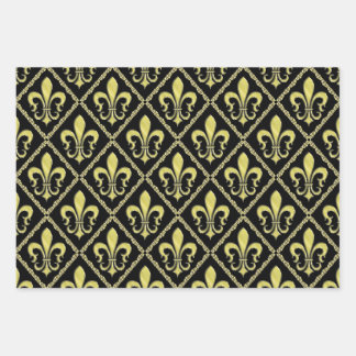 Elegantes Lilie Design Geschenkpapier Set