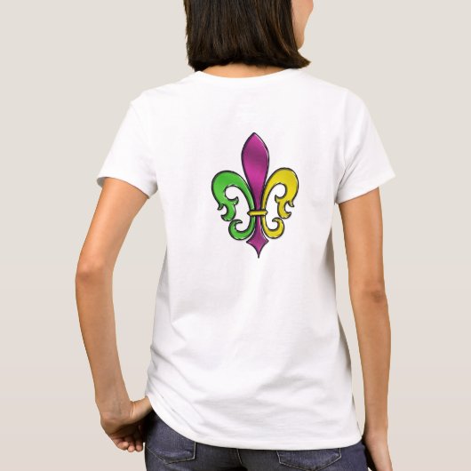 Elegantes Lilie Design T-Shirt (Rückseite)