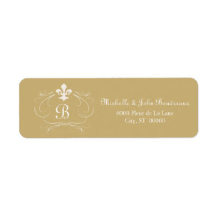 Elegantes Lilien-Monogramm